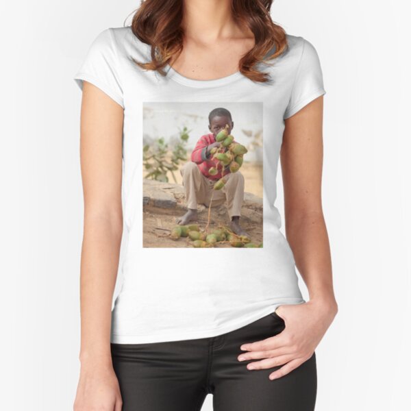 Somewhere else on Gorée Island Fitted Scoop T-Shirt