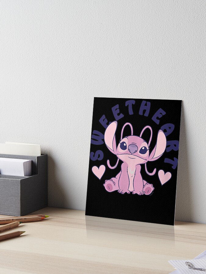 Angel Stitch In Love !! Art Board Print by Gaming-Fashion
