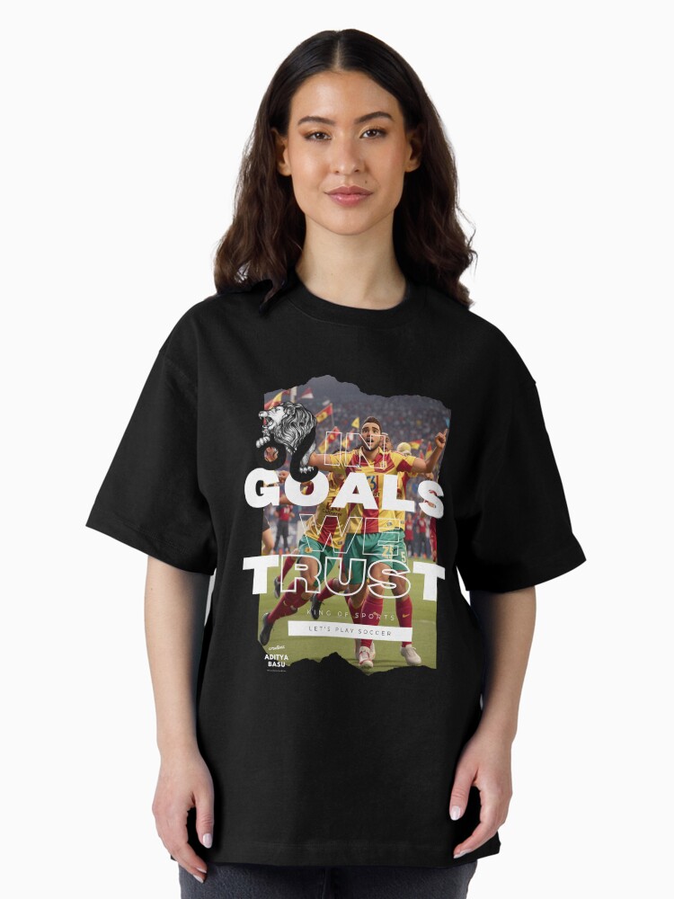 Thumbnail 2 of 7, Oversized T-Shirt, Let's Play Soccer : Soccer Fandom Collection designed and sold by AdityaBasu.