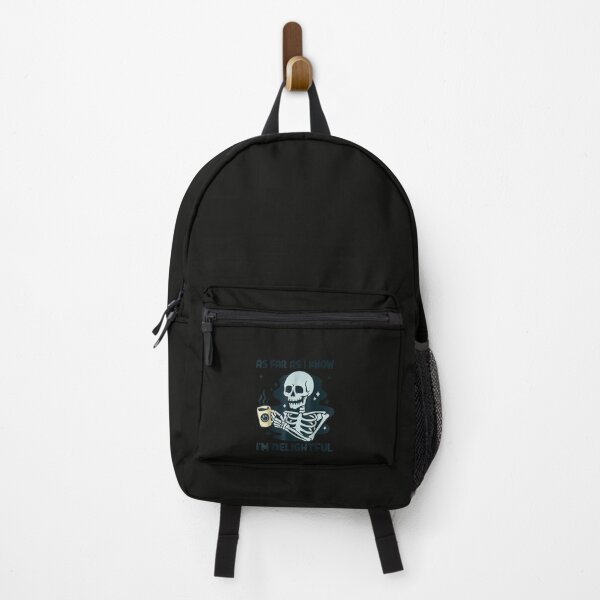 Item preview, As Far As I Know I'm Delightful Skeleton Coffee designed and sold by SylviaDChancey.