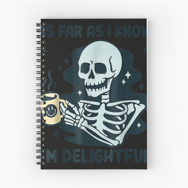 Item preview, As Far As I Know I'm Delightful Skeleton Coffee  designed and sold by SylviaDChancey.