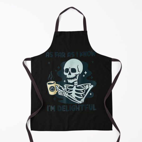 Item preview, As Far As I Know I'm Delightful Skeleton Coffee  designed and sold by SylviaDChancey.