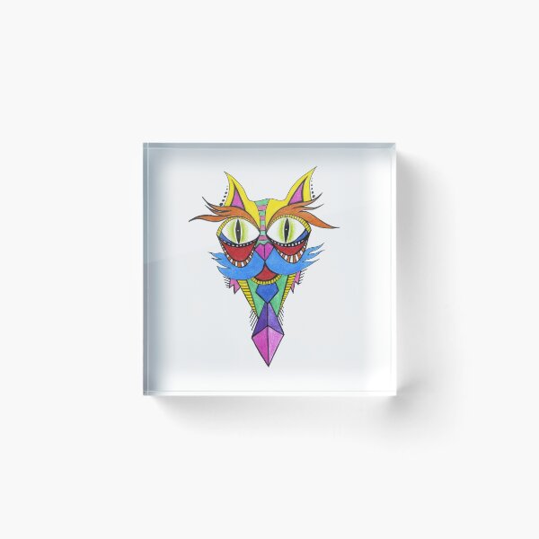 Item preview, Abstarct Cat Art Funky Cat Lover Design Gift designed and sold by HighArtDesigns.