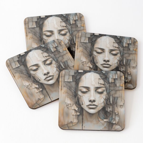 Item preview, Abstract Art of a Woman's Inner journey designed and sold by ArtRevisualised.