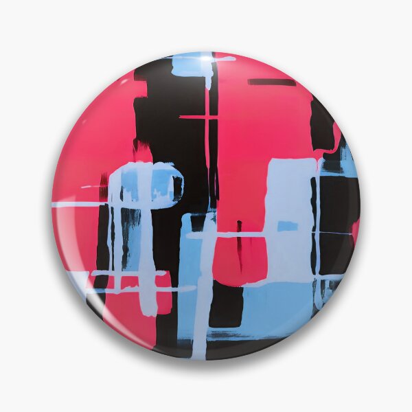Item preview, Blue Pink Geometric Square Pattern designed and sold by deniselynnimage.