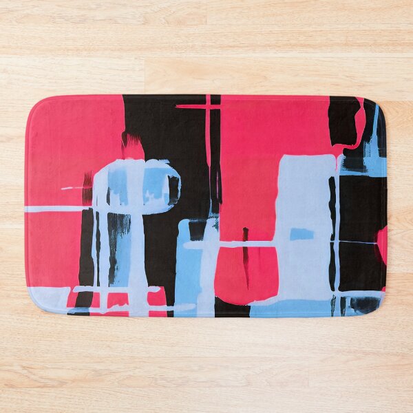 Item preview, Blue Pink Geometric Square Pattern designed and sold by deniselynnimage.