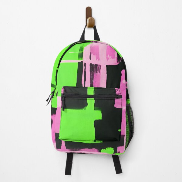 Item preview, Pink Green Geometric Square Pattern designed and sold by deniselynnimage.