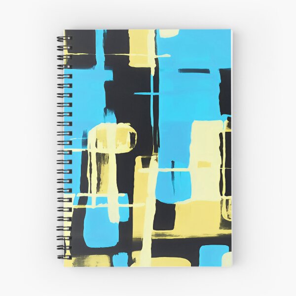 Item preview, Sky Blue and Yellow Geometric Square Pattern  designed and sold by deniselynnimage.