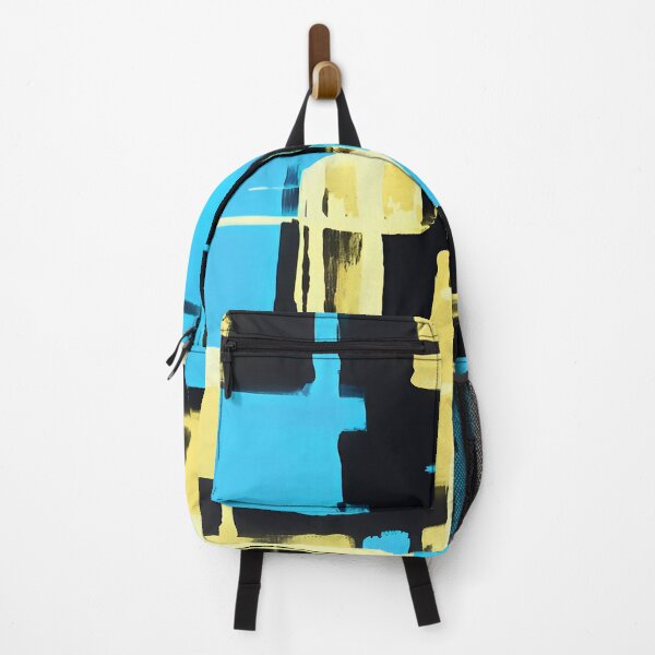 Item preview, Sky Blue and Yellow Geometric Square Pattern  designed and sold by deniselynnimage.