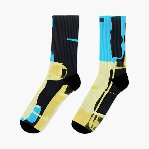 Item preview, Sky Blue and Yellow Geometric Square Pattern  designed and sold by deniselynnimage.