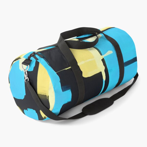 Item preview, Sky Blue and Yellow Geometric Square Pattern designed and sold by deniselynnimage.