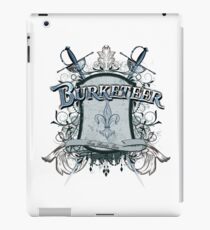 Official Burketeer Logo Badge Blue iPad Case/Skin