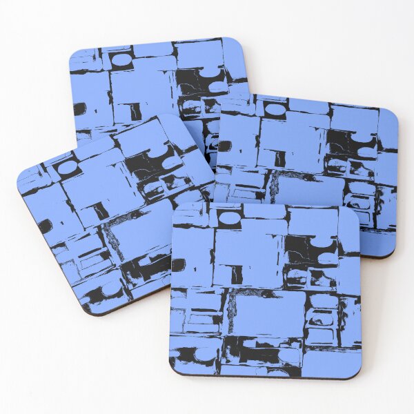 Item preview, Solid Blue Geometric Pattern designed and sold by deniselynnimage.