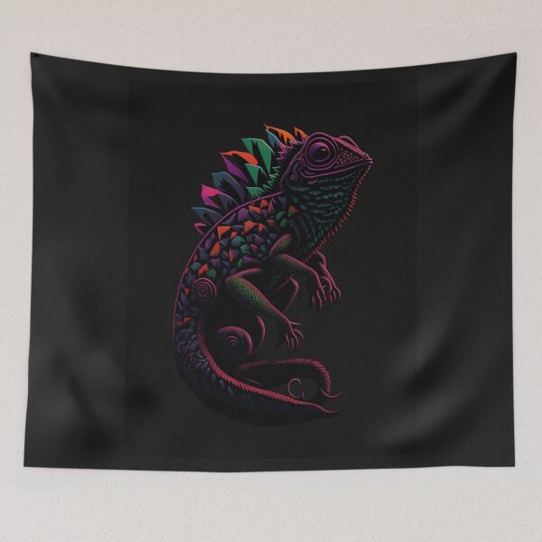 Item preview, Chameleon Silhouette Sticker - Cute Animal designed and sold by joejiing.
