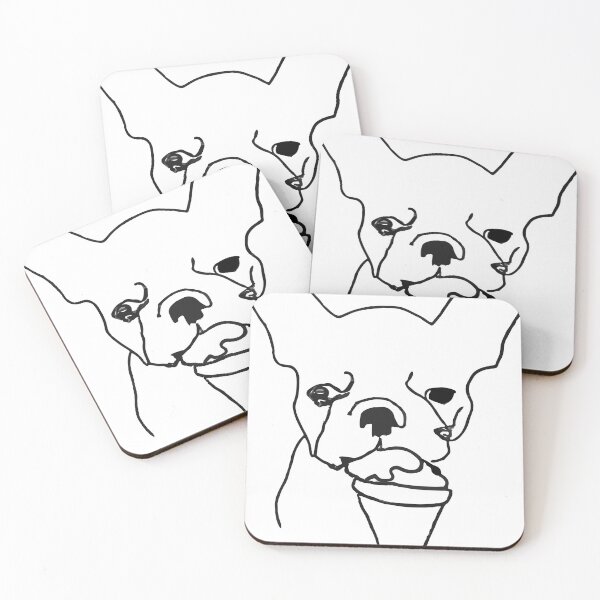 Item preview, Frenchie bulldog having ice cream. designed and sold by ahawonderland.