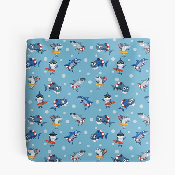Item preview, Funny Sharks in the Blue Ocean designed and sold by Pavnud.