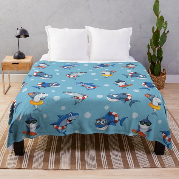 Item preview, Funny Sharks in the Blue Ocean designed and sold by Pavnud.