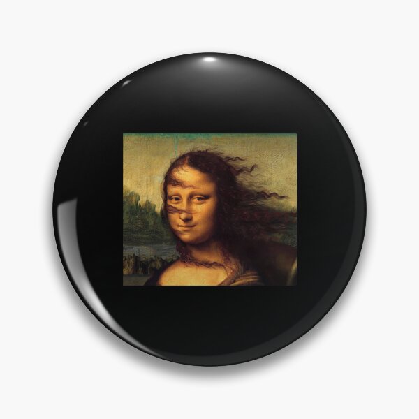 Item preview, Funny Mona Lisa wind in hair designed and sold by nobadenergym.