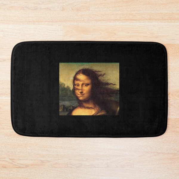 Item preview, Funny Mona Lisa wind in hair designed and sold by nobadenergym.
