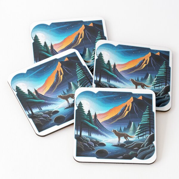 Item preview, Wolf Howling in the Mountains  designed and sold by Twaingrant.