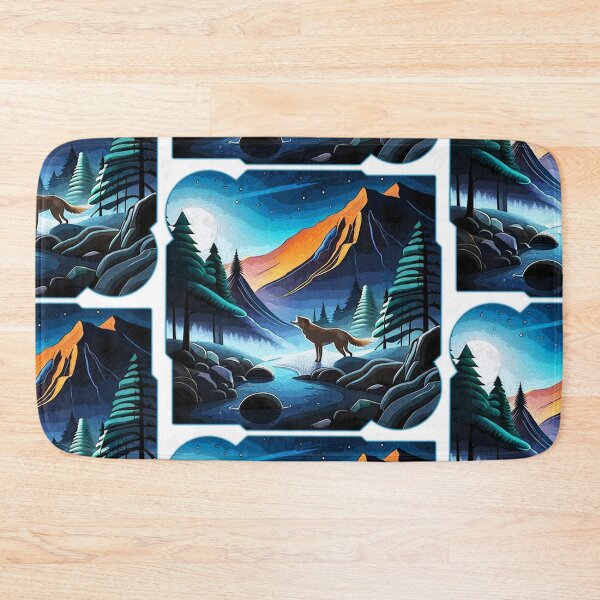 Item preview, Wolf Howling in the Mountains  designed and sold by Twaingrant.