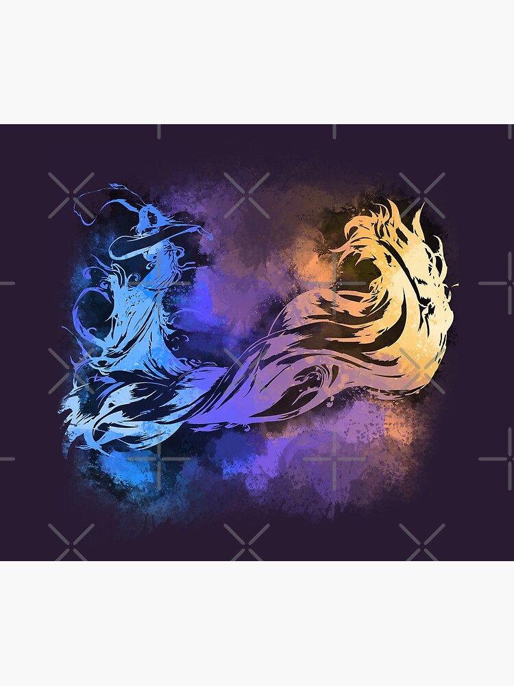 Disover Final Fantasy X logo Tapestry