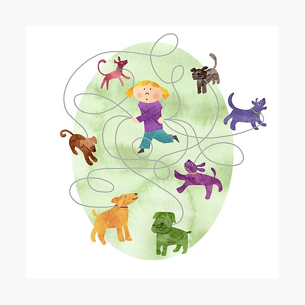 Dog Walker Photographic Print