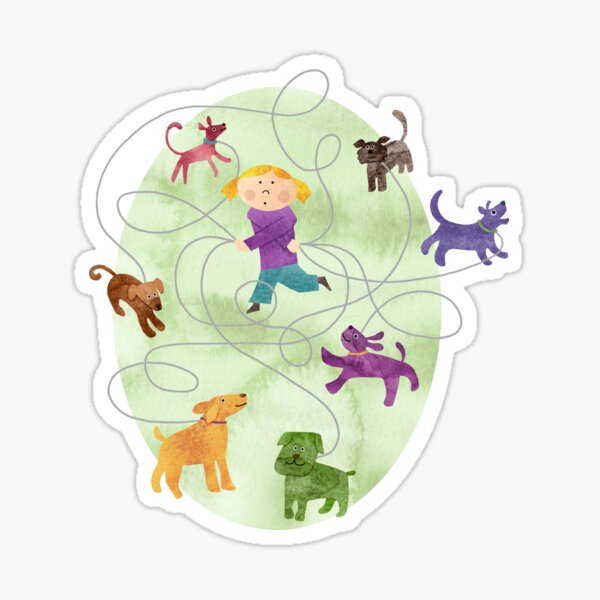 Dog Walker Sticker