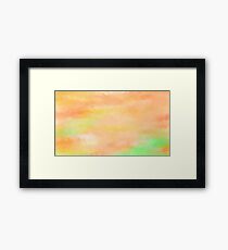 Peach Framed Print