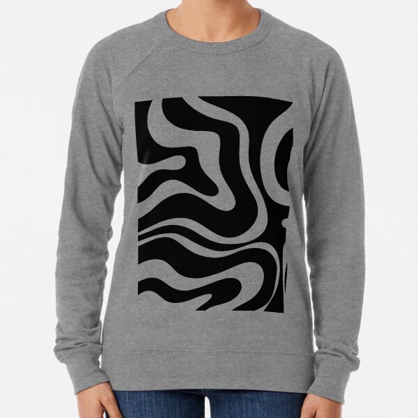 Item preview, Retro Modern Liquid Swirl Abstract Pattern Square in Black and White designed and sold by kierkegaard.