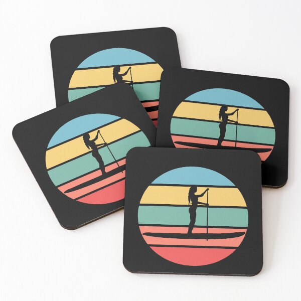 Item preview, Retro SUP Standup Paddle Board Summer GiftRetro SUP Standup Paddleboard gift for anyone who loves standup paddling - a cool hobby in the sun on the lake or sea! designed and sold by Jelisandie.