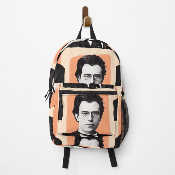 Item preview, Composer Gustav Mahler - orange - illustration designed and sold by Litstoy.