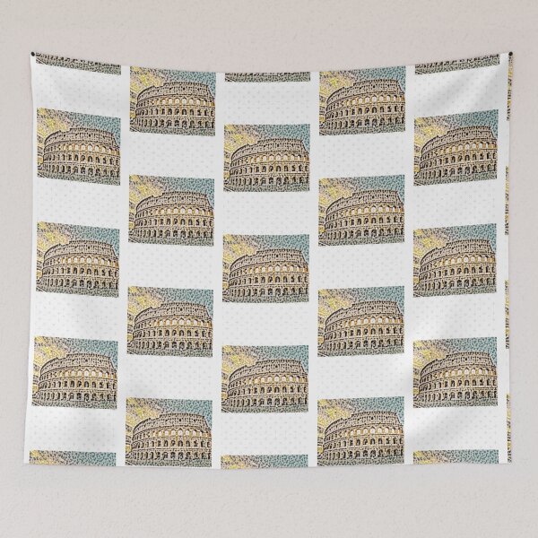 Item preview, Italy Colosseum Artistic Illustration Colored Slits Style designed and sold by crimson-shirk.