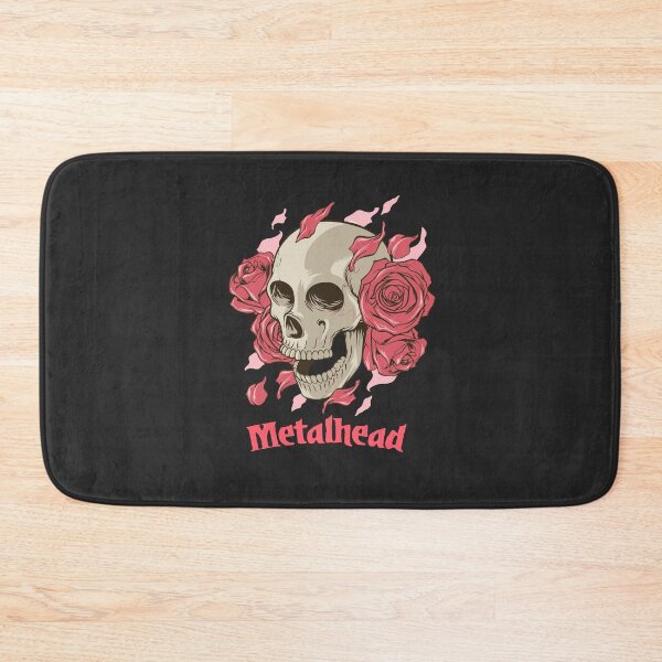Artikelvorschau, Metalhead | Totenkopf und Rosen entworfen und verkauft von Mass Communication.