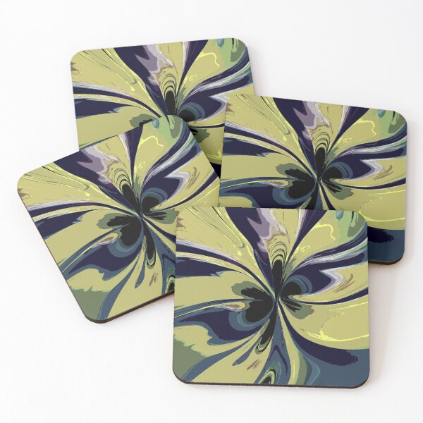 Item preview, Abstract Swirls of Blue and Yellow designed and sold by deniselynnimage.