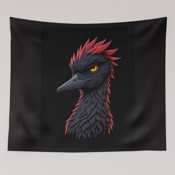 Item preview, Emu Silhouette Sticker - Cute Animal designed and sold by joejiing.