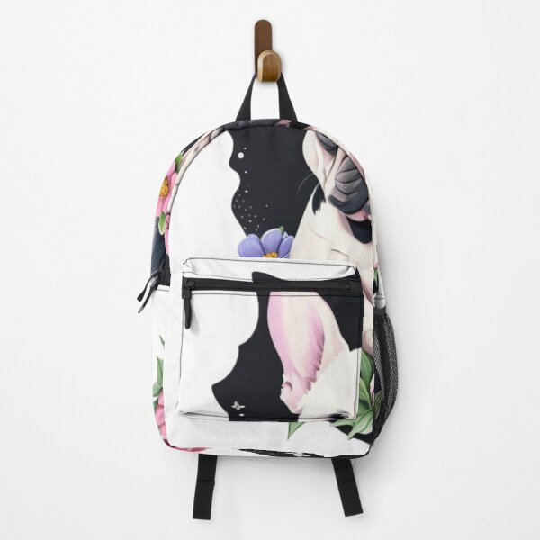 Item preview, Portrait of Adorable French Bulldog with watercolor flowers designed and sold by YourNameMatters.