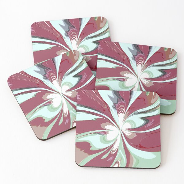 Item preview, Abstract Swirls of Green and Mauve designed and sold by deniselynnimage.