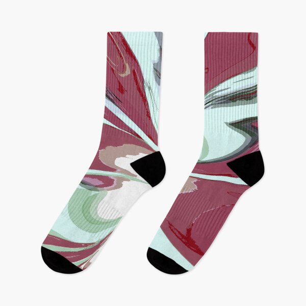 Item preview, Abstract Swirls of Green and Mauve designed and sold by deniselynnimage.
