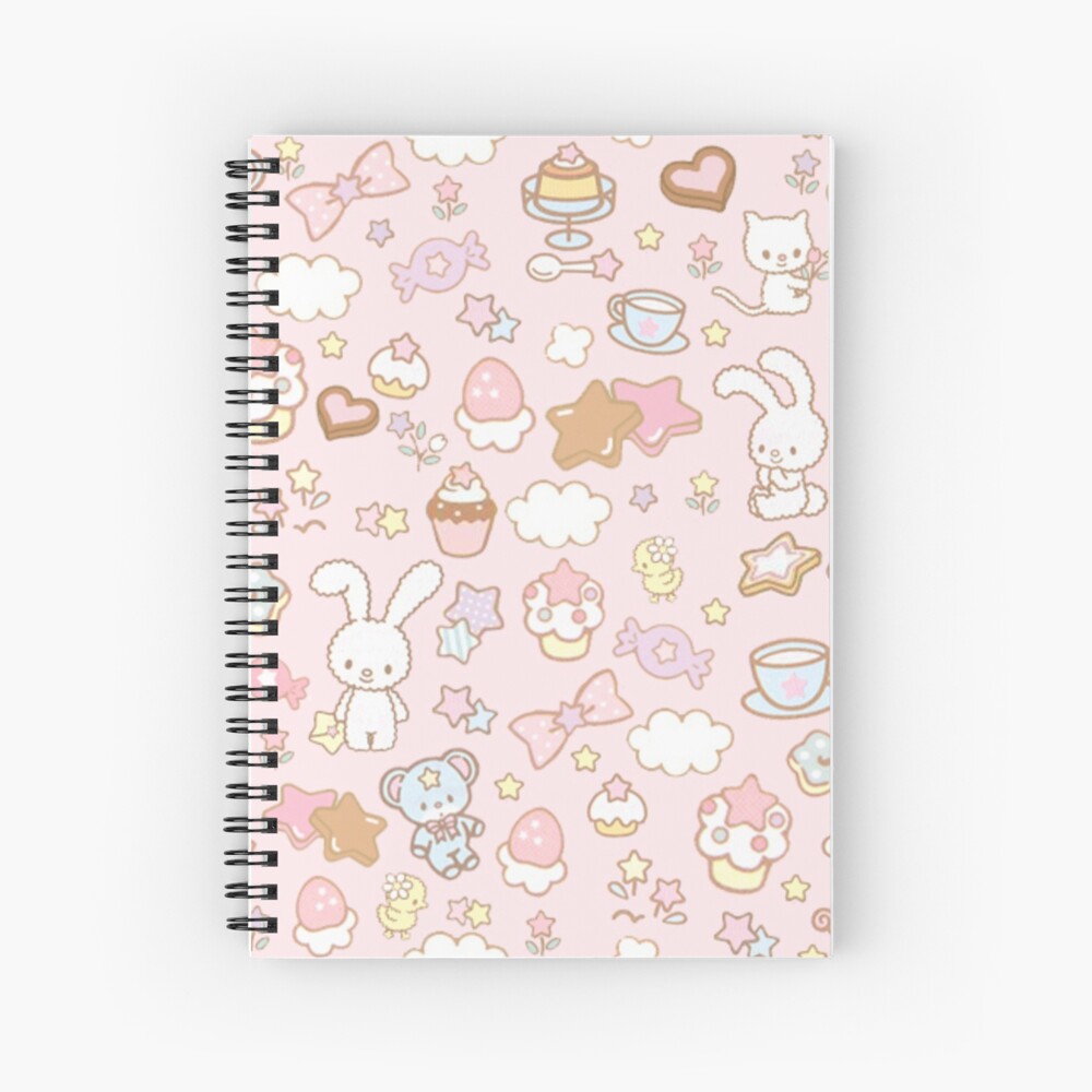 "Kawaii Pastel Print" Spiral Notebook for Sale by arealprincess Redbubble