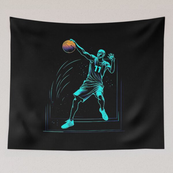 Item preview, Neon basketball logo designed and sold by JansenGS.