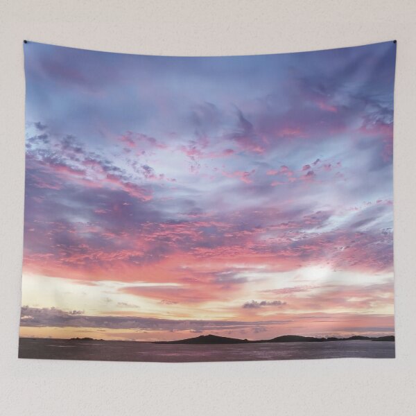 Item preview, Burning Pink Sunset over the Isles of Scilly: A Celebration of Natural Beauty and Wonder  designed and sold by Oh Halo Berry.