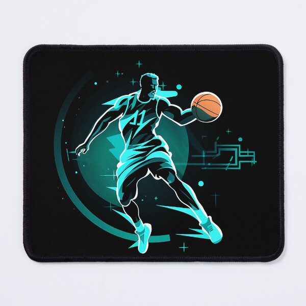 Item preview, Neon basketball logo designed and sold by JansenGS.