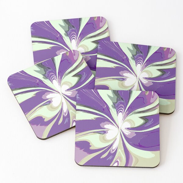 Item preview, Abstract Swirls of Light Yellow and and Purple designed and sold by deniselynnimage.