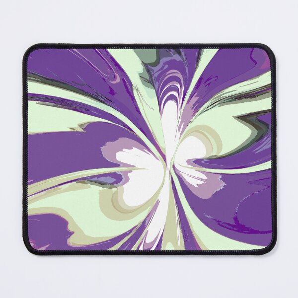 Item preview, Abstract Swirls of Light Yellow and and Purple designed and sold by deniselynnimage.