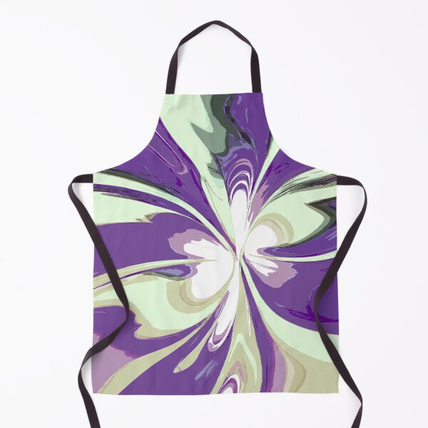 Item preview, Abstract Swirls of Light Yellow and and Purple designed and sold by deniselynnimage.