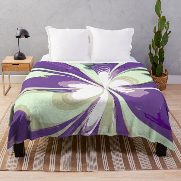 Item preview, Abstract Swirls of Light Yellow and and Purple designed and sold by deniselynnimage.