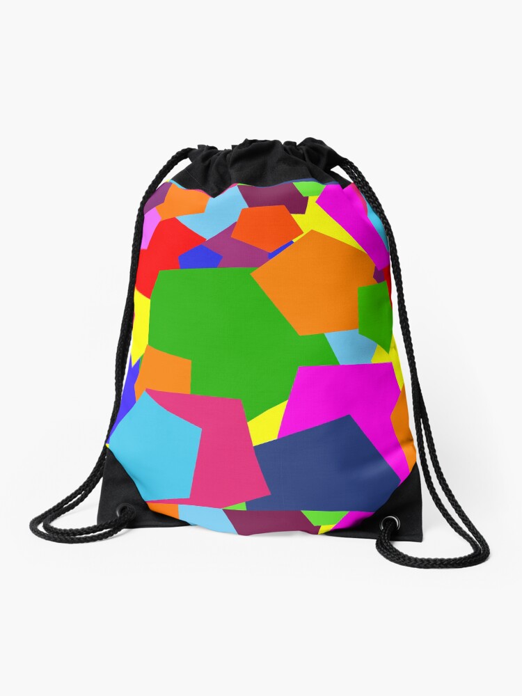 colorful drawstring bags