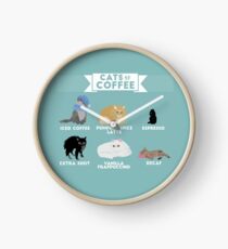 Cats As Coffee Clock