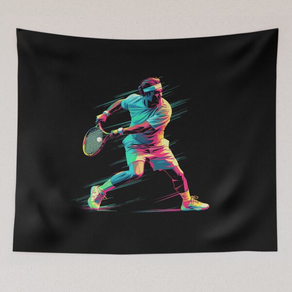 Item preview,  Neon tennis logo - Tennis silhouette in neon light designed and sold by JansenGS.